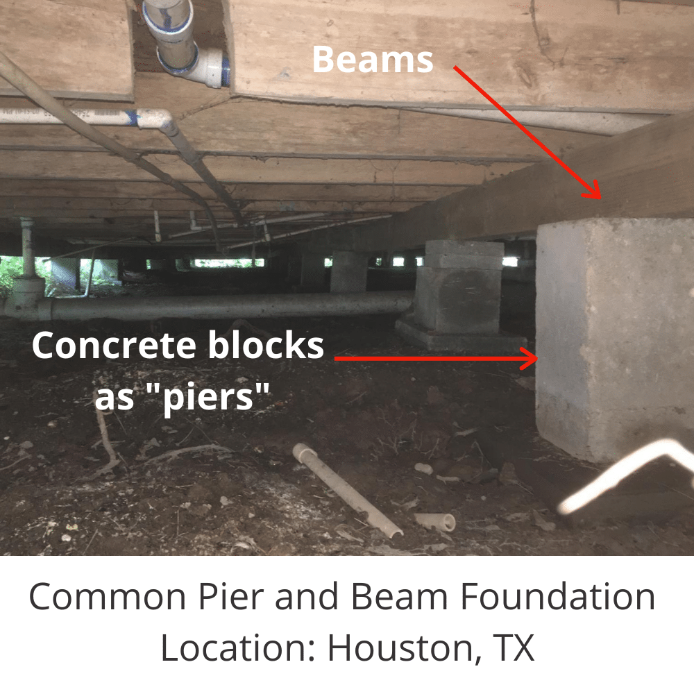 Common Pier and Beam Foundation Location_ Houston, TX
